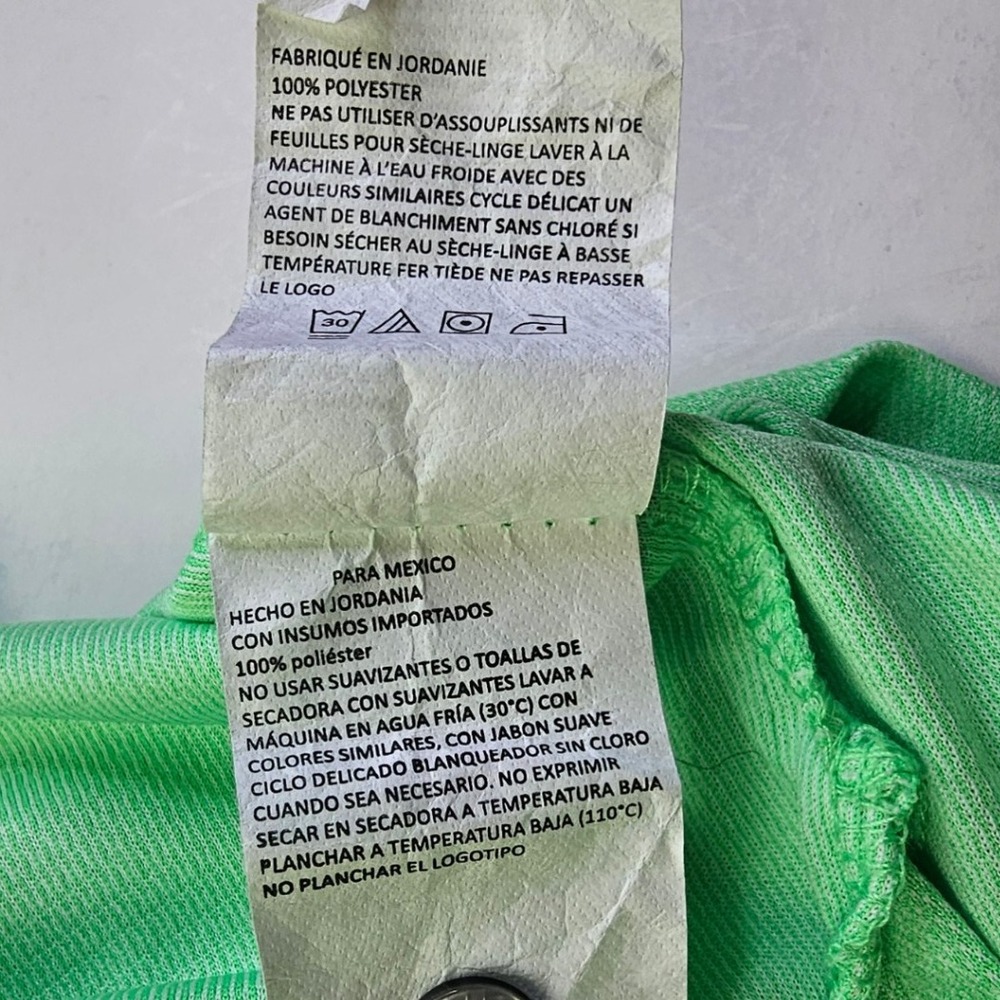 PGA‎ Tour Mens Polo Shirt Medium Green Golf Athletic Short Sleeve - Picture 8 of 10